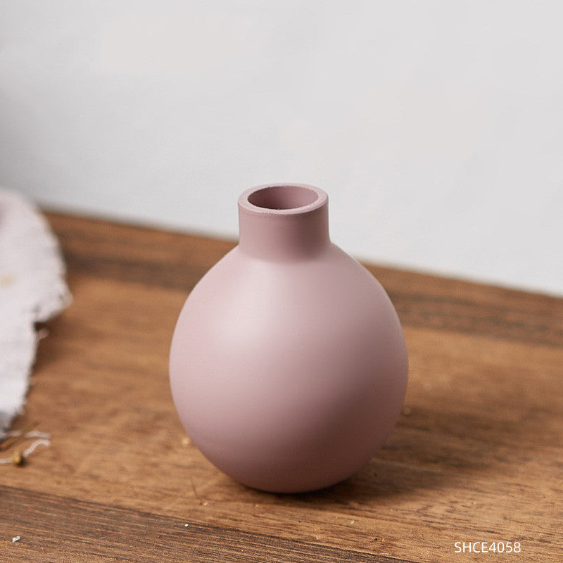 Living Room Dried Flower Flower Arrangement Ceramic Vase